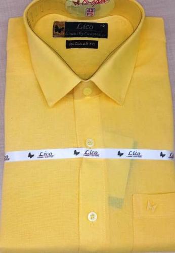 PL COTTONX LINEN DYED READYMADE SHIRT 42 FS